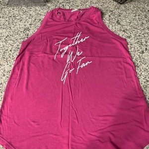 Peloton Pink Together we go far Tank top